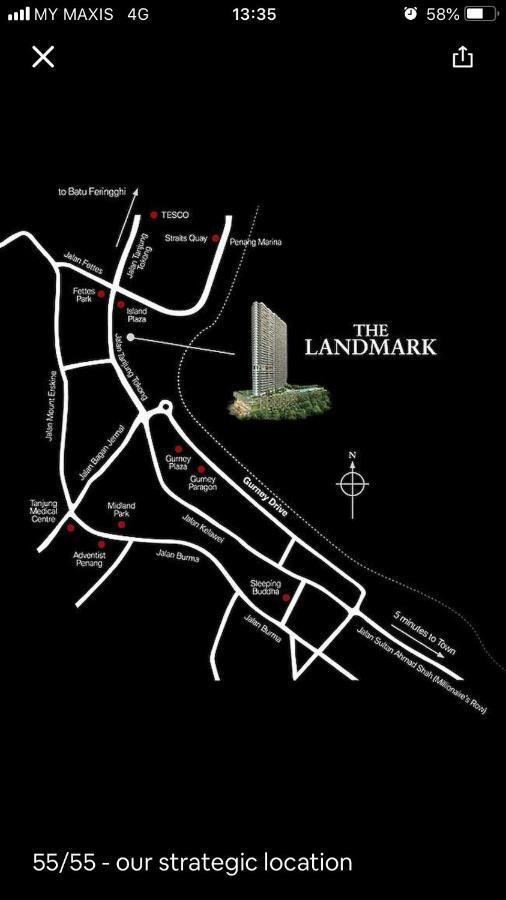 The Landmark - 800 Sqf Studio With Balcony Appartamento George Town Esterno foto